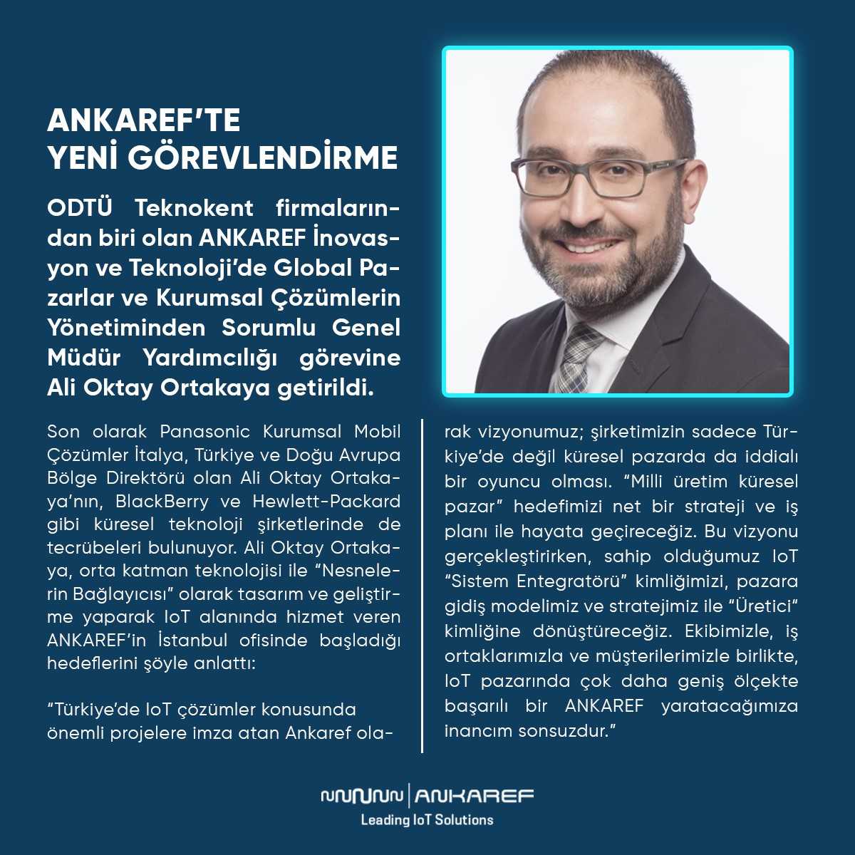 Türkiye'nin Lider IoT Hizmet Sağlayıcısı ANKAREF'te Yeni Görevlendirme