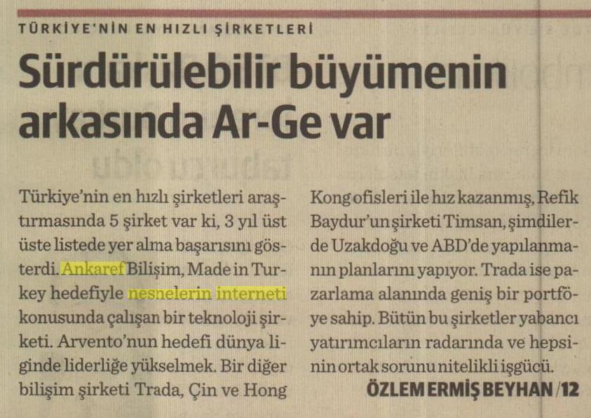 Sürdürülebilir büyümenin arkasında Ar-Ge var