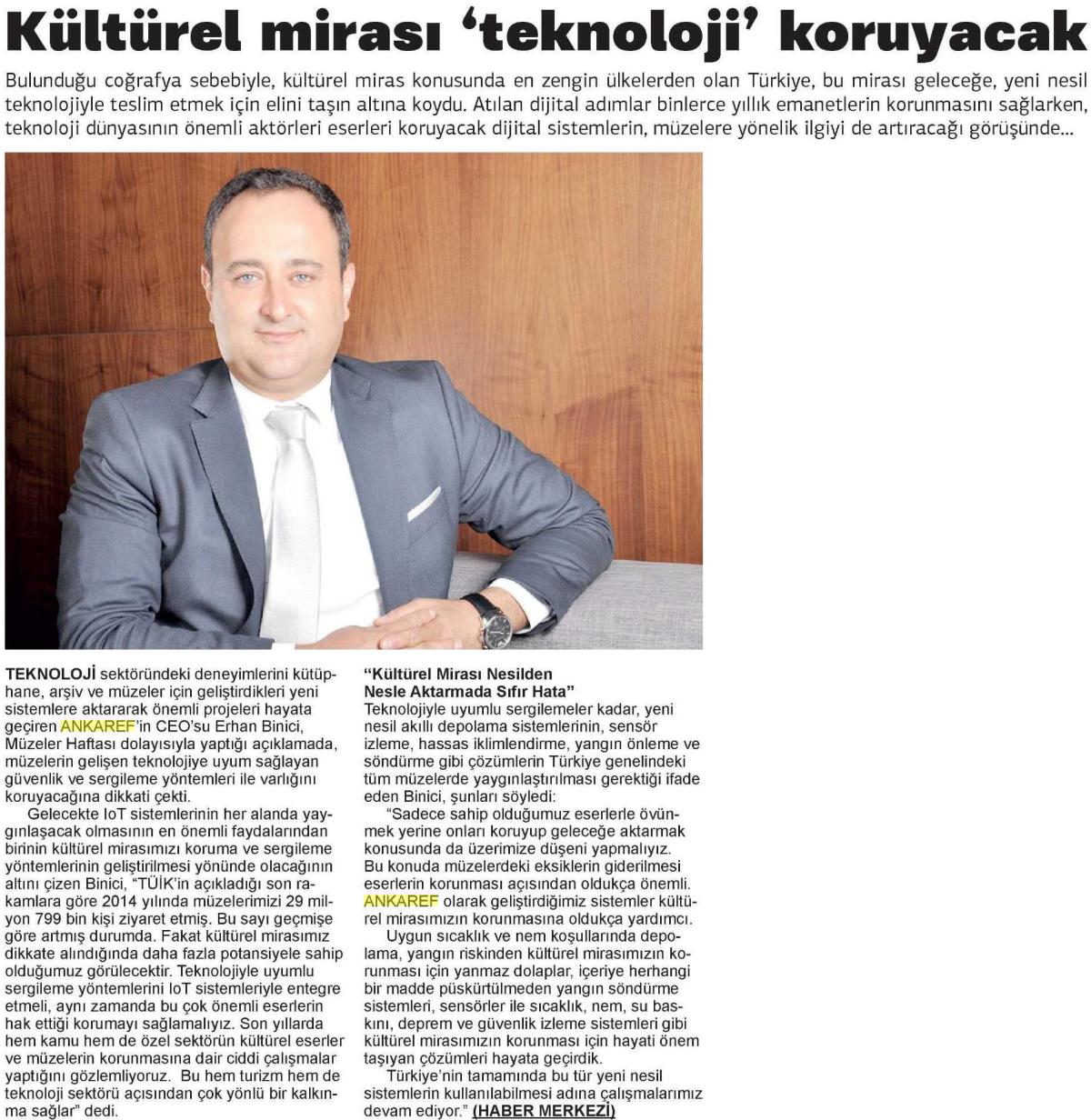 Kültürel Mirası Teknoloji Koruyacak